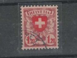 CH WAPPENMUSTER 1924-40 GEST. ABART BLATTENFEHLER HELVETIA