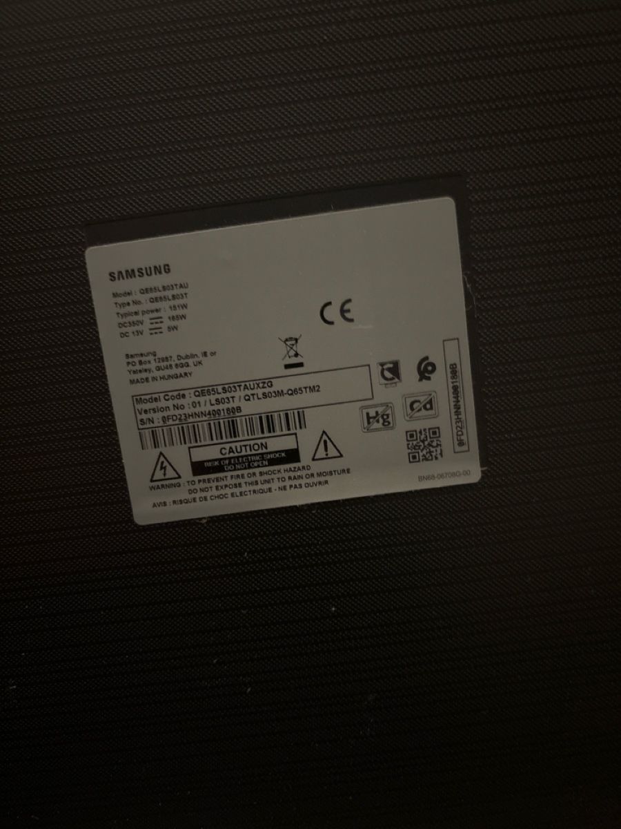 Appareils TV: Samsung The Frame 65”  – D'occasion à Ossingen par oli_m6vh 6
