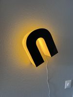 Leuchtbuchstabe "U" oder C" oder "n"