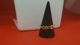 Modisch  Ring mit bunten Steinen, Grösse 57Neu!