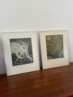 Paire de lithographies de Alice Jaquet