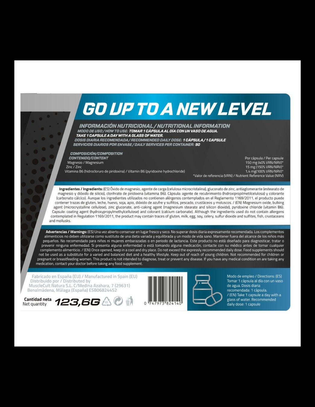 Lebensmittel & Spezialitäten: Musclefit Power Blend, 90 Kapseln – Neu und originalverpackt aus Zürich von MUSCLECULT.FIT 2