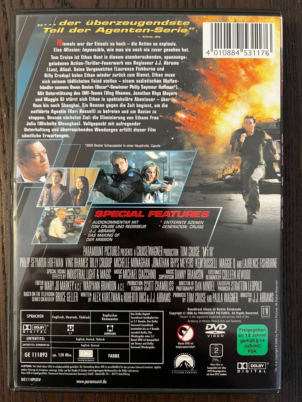 Tutti i DVDs: Mission Impossible 3 – Usato da Zürich venduto da FilmFreunde 1