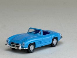 Wiking Mercedes 300 SL Cabrio hellblau Einrichtung d-blau