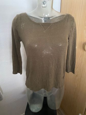 H&M 3/4 Arm T-Shirt Grösse XS Leinen