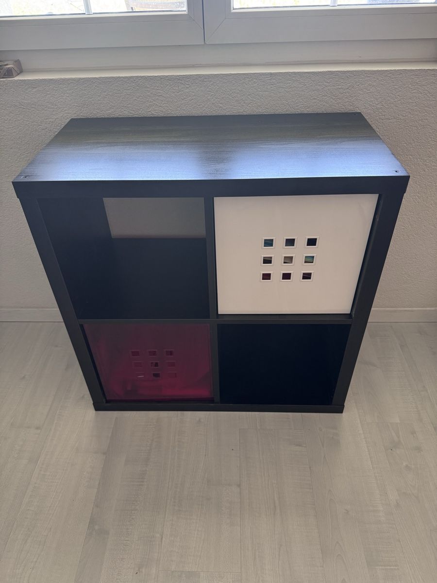 Regale: Kallax Regal schwarz ink Boxen – Gebraucht aus Aarau von ramon_kuebler 3
