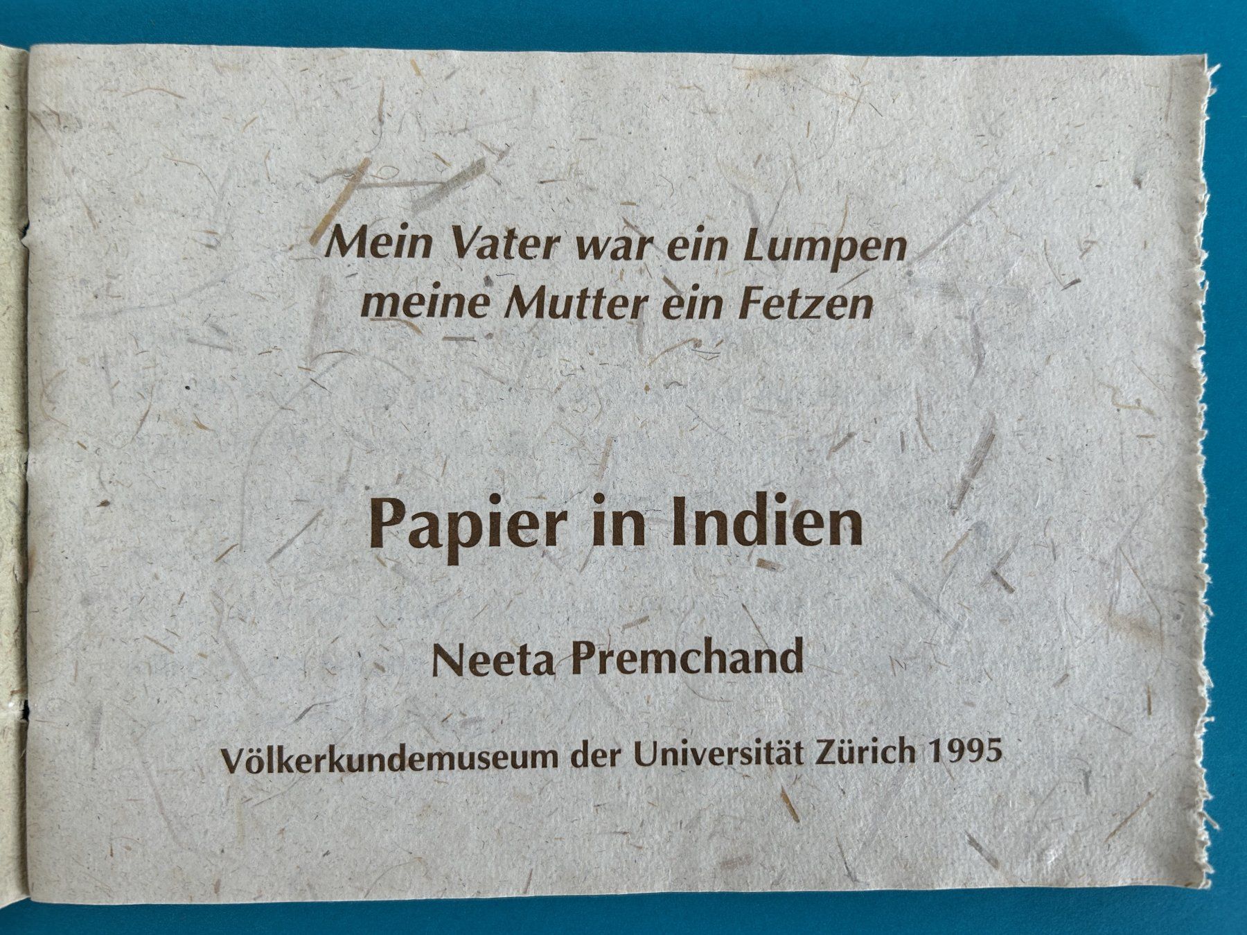 Libri: PAPIER IN INDIEN – Usato da Zürich venduto da Domus09 1