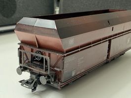 Märklin DB Selbstentladewagen Kohlewagen gealtert / AC HO