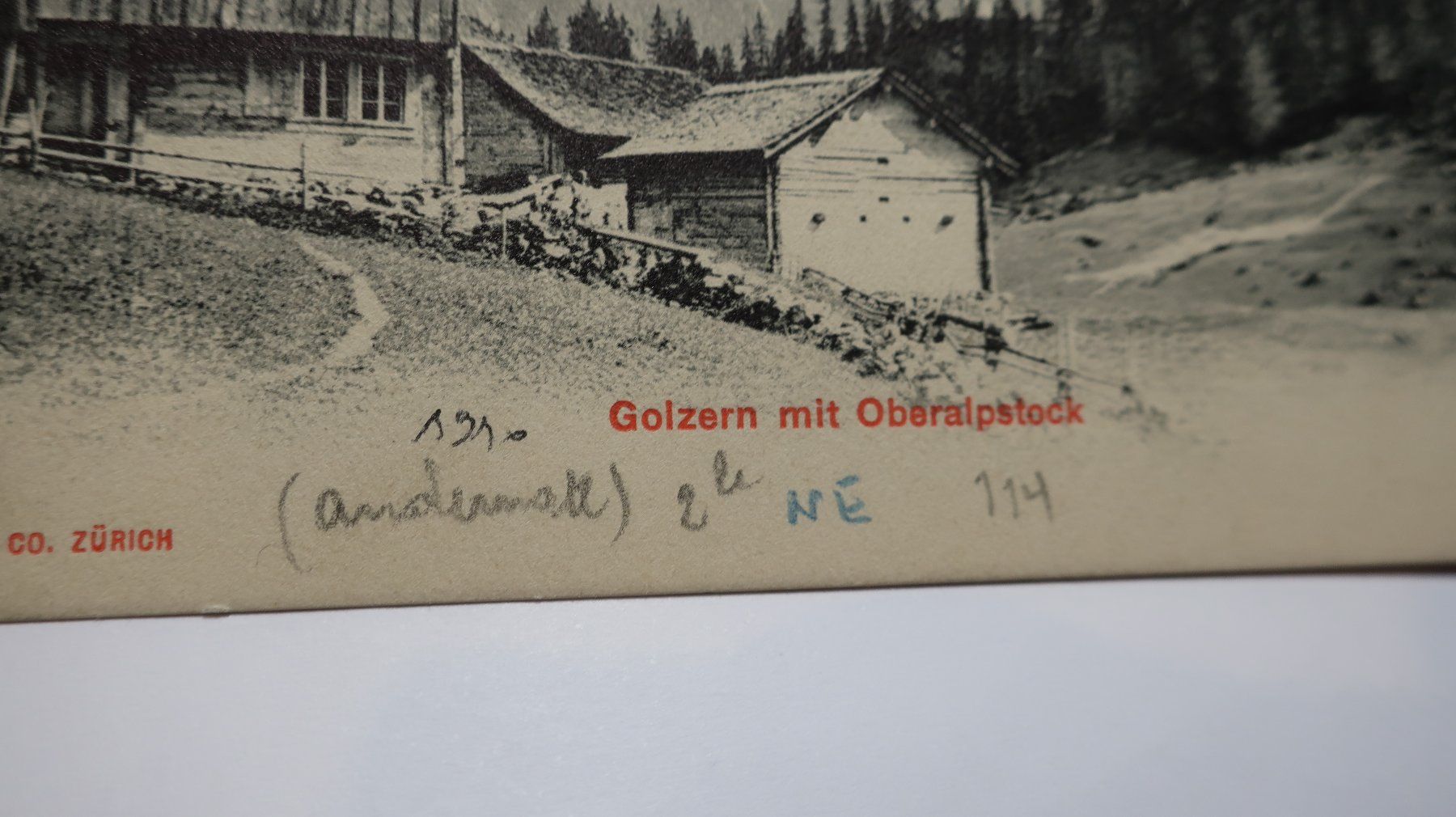 Ansichtskarten: Golzern mit Oberalstock – Gebraucht aus Cormoret von Pascalll2001 2