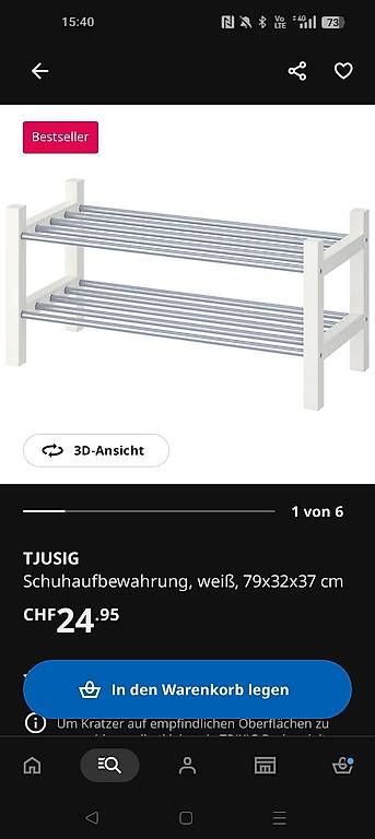 Ikea Garderobe: Schuhmöbel – Gebraucht aus Thun von Moggo