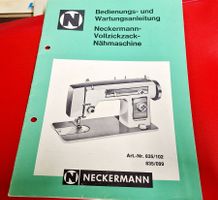 Anleitung zu Neckerman Vollzickzack-Nähmaschine 835/102