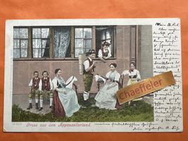 1900 Gruss aus dem Appenzellerland. ￼
