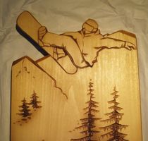 HOLZSCHNITZEREI von HUGGLER, Brienz - 21,5x33cm-EINZELSTÜCK