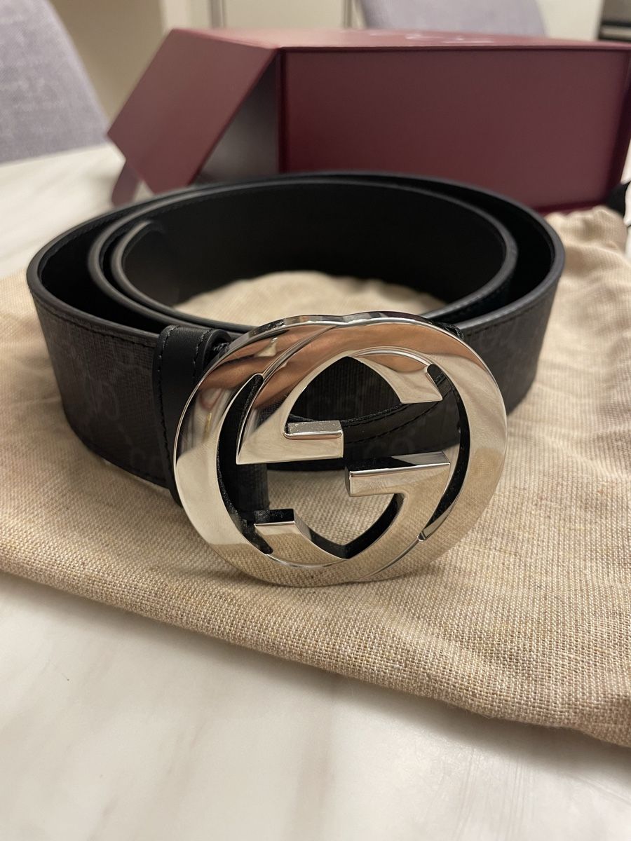 Gucci Cinture: Gucci belt with interlocking G buckle  – Nuovo e nell'imballaggio originale da Zürich venduto da sar_ck7h
