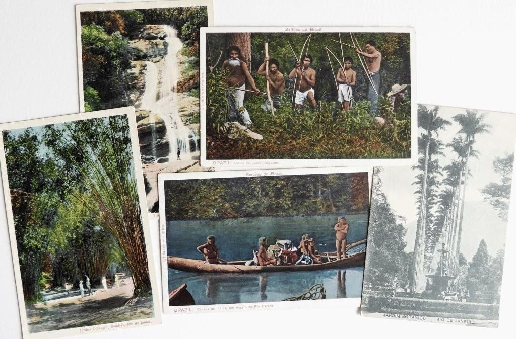 Ansichtskarten: 5 antike Postkarten 1920er Jahre, Brasilien – Gebraucht aus Bürglen von holarctic