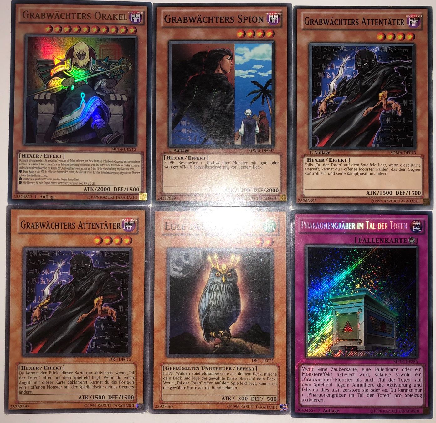 Yugioh Sammelbilder & Trading cards: YuGiOh Grabwächter Pharaonen Set | 1.Auflage – Gebraucht aus Altstätten SG von