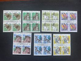 CH  1990  Viererblock Serie FDC  Luxus  (4439)