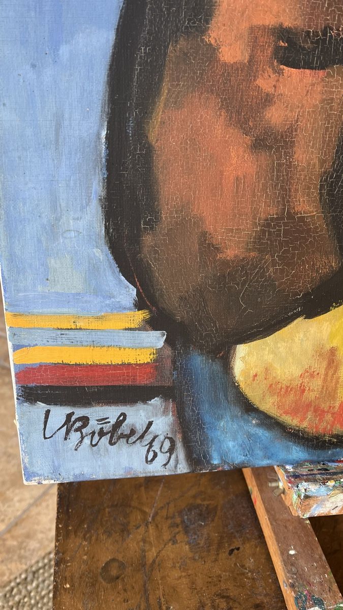 Dipinti: Ölgemälde Hermann Böbel 1969 – Usato da Erzingen venduto da takoma66 2