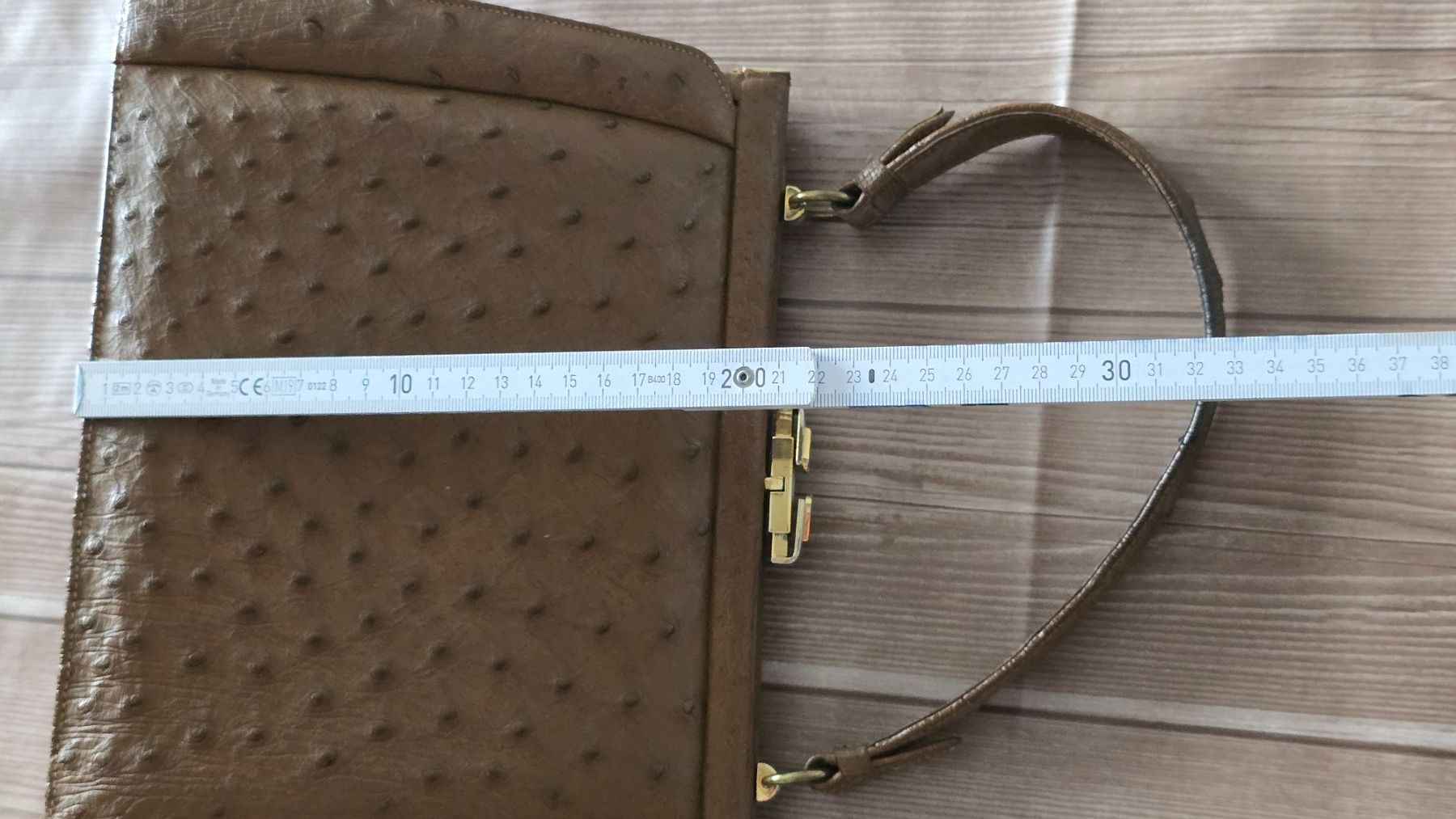Taschen für Damen: Vintage Straussen-Leder Henkeltasche – Gebraucht aus Thalwil von VitaMini 6