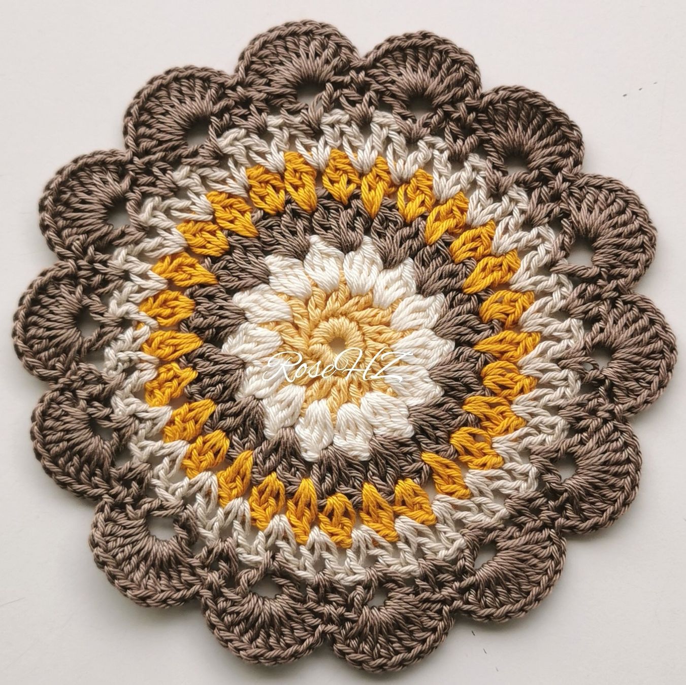 Altra biancheria da tavola: Mandala Gehäkelt 1.Stück Baumwolle 18cm – Nuovo (secondo la descrizione) da Schaffhausen venduto da RoseHaekelzauber