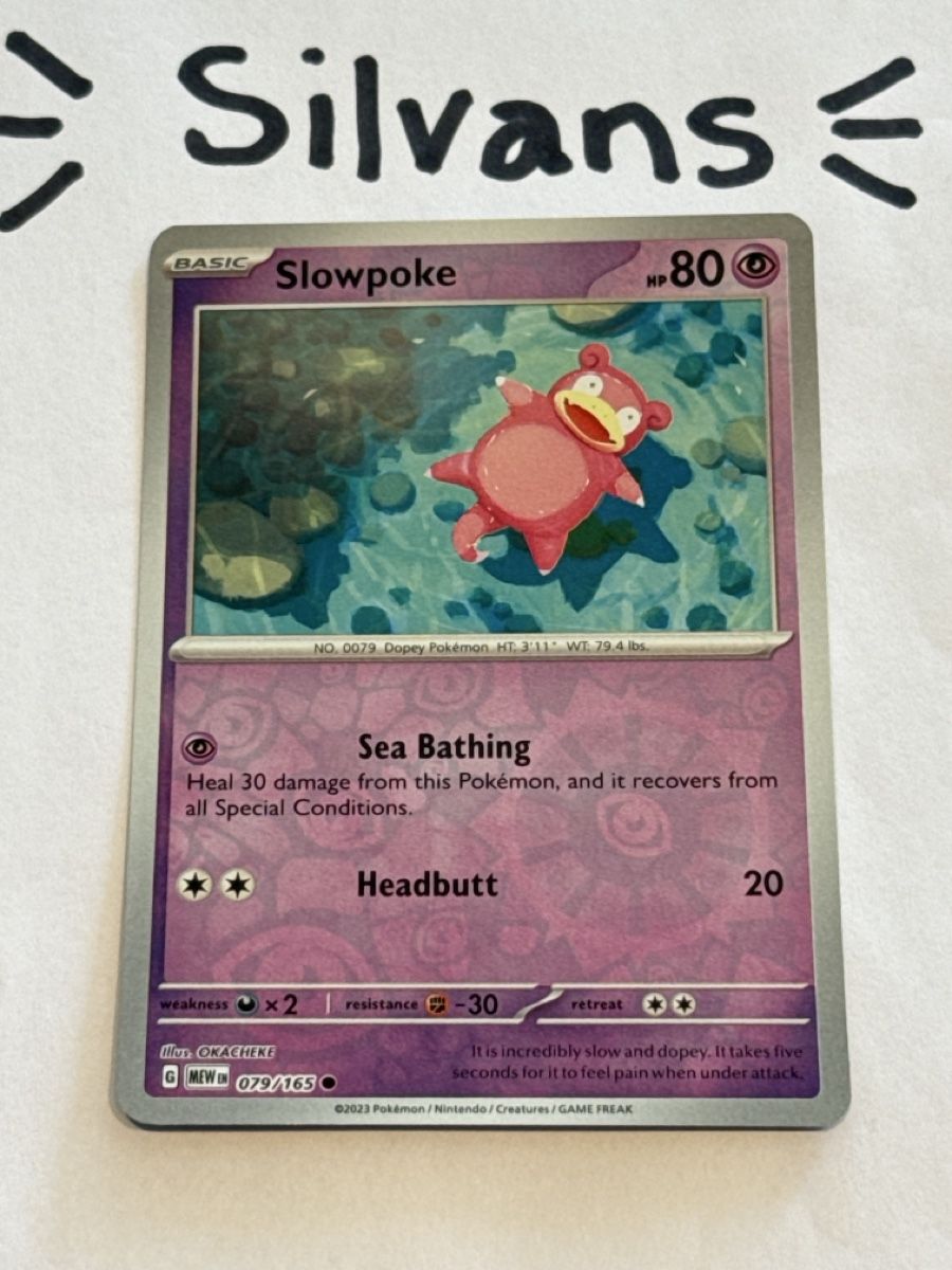 Pokémon Carte collezionabili: Slowpoke Reverse Holo MEW 079 Englisch – Nuovo (secondo la descrizione) da Wil SG venduto da Silvans