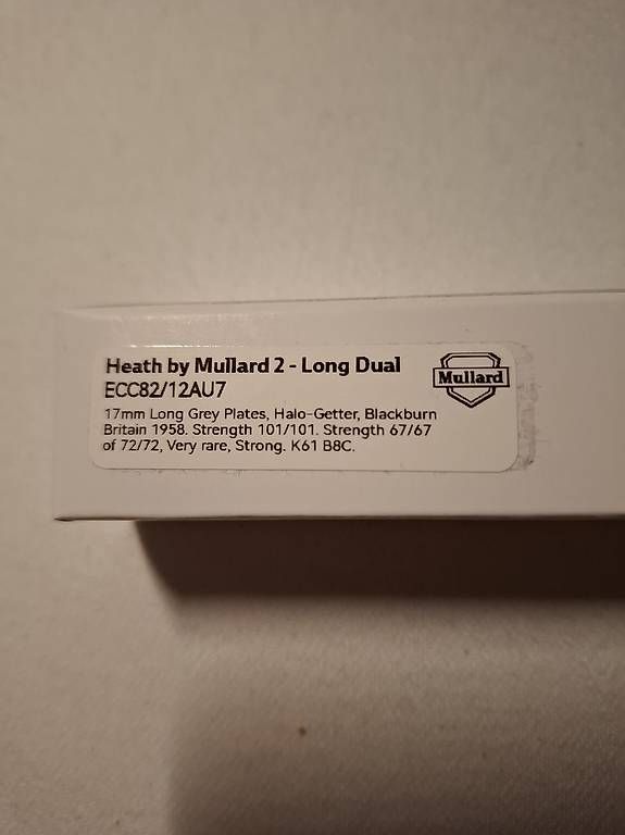 Mullard Componenti elettronici: Audiophile Röhre Heath by Mullard ECC82/12AU7 – Usato da Utzigen venduto da TomUtz 1