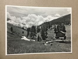 AK s/w Partie im Fextal Oberengadin Graubünden