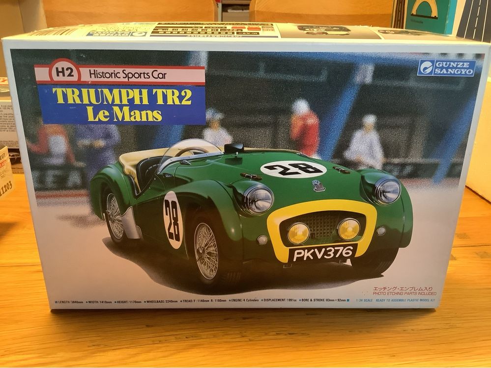 Maquette Auto John Day 1/43 Triumph TR2 – Le Mans 1955, T026G (Occasion)