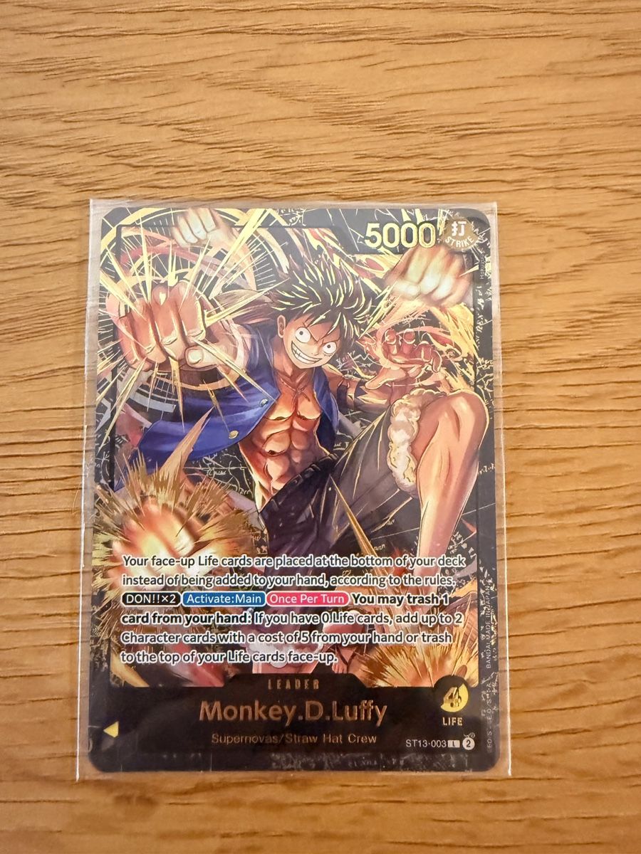 Bandai Cartes à collectionner: One Piece TCG Luffy Promo ST13 SEALED – Neuf avec emballage d'origine à Grosshöchstetten par jordanformoso1997 1