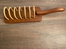 Tooasthalter / Toastrack aus Teakholz Denmark Vintage