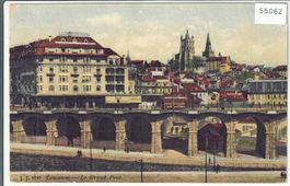 Lausanne - Le Grand Pont - Litho