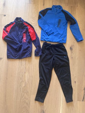 Lot vêtements sport Puma deux vestes et pantalon 7-8 ans