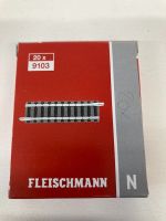 Fleischmann Spur N 9103 gerades Gleis VP 20 20 St. neu OVP