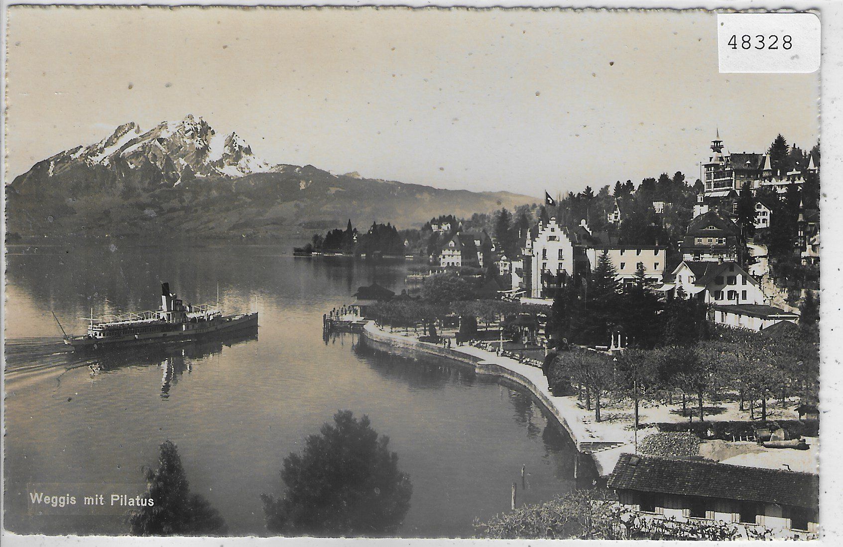 Cartes postales: Weggis mit Dampfer – D'occasion à Ettingen par Kartenplanet