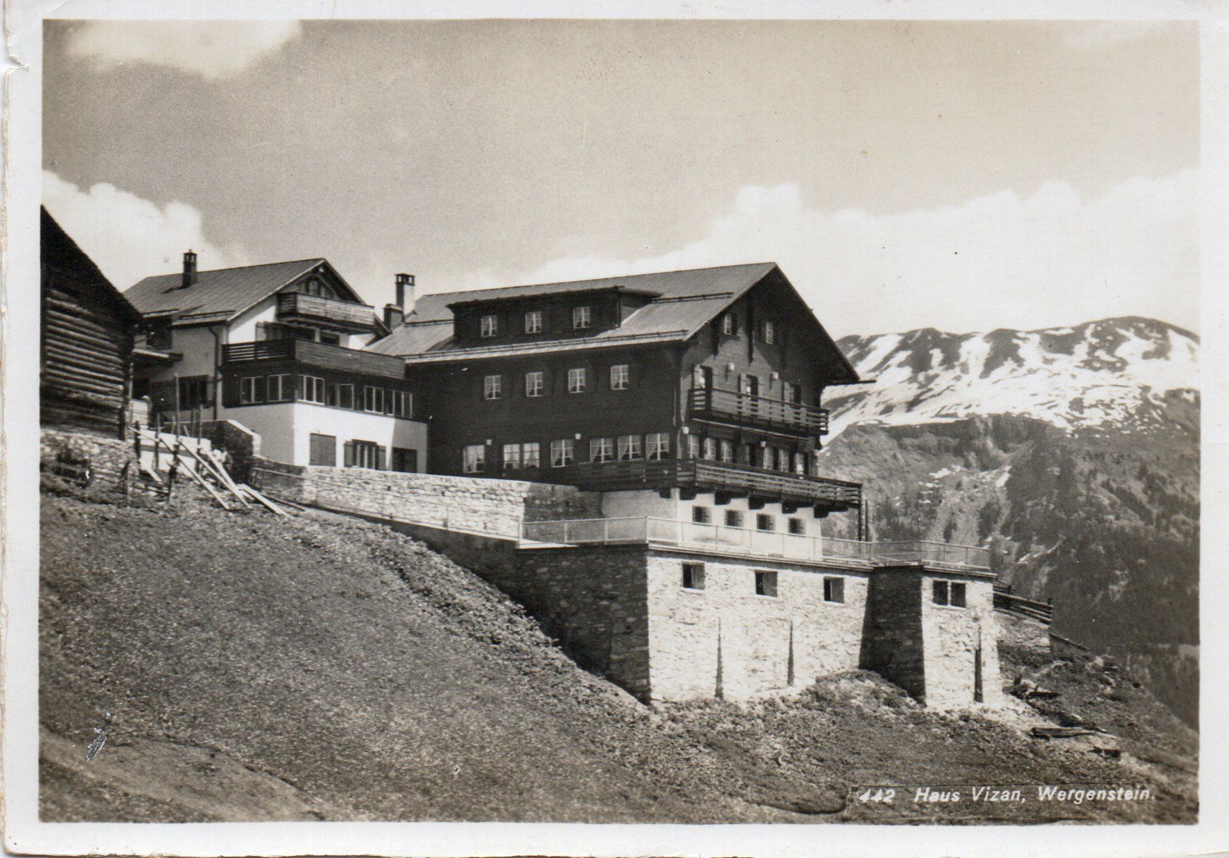 Cartes postales: Wergenstein - Haus Vizan – D'occasion à Melano par pisonsdro