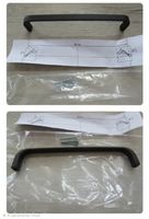 2×Möbelgriffe mattschwarz/metall