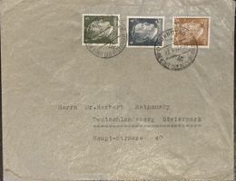 Deutsches Reich Brief Berlin W35 1942 Mehrfachfrankatur