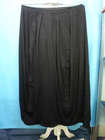 BALLON SCHLUPFROCK SCHWARZ GR XL DEHNBARER BUND LANGE FORM