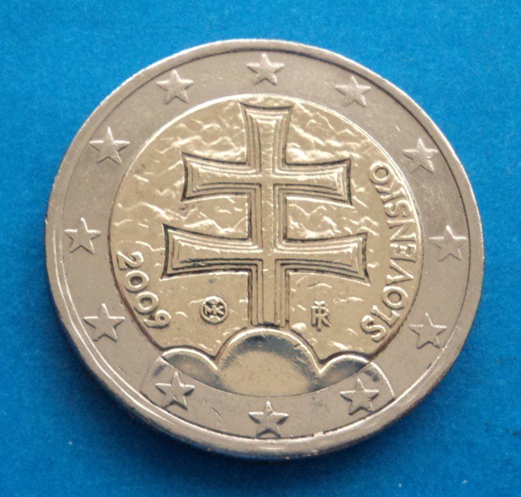 Alle Münzen: Slowakei: 2 Euro 2009, S - SS – Gebraucht aus Basel von maripas17