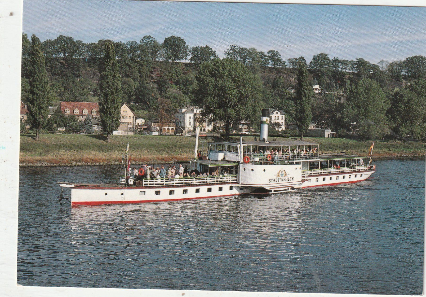 Cartoline postali: Dampfer  Stadt Wehlen – Usato da Lumbrein venduto da made02