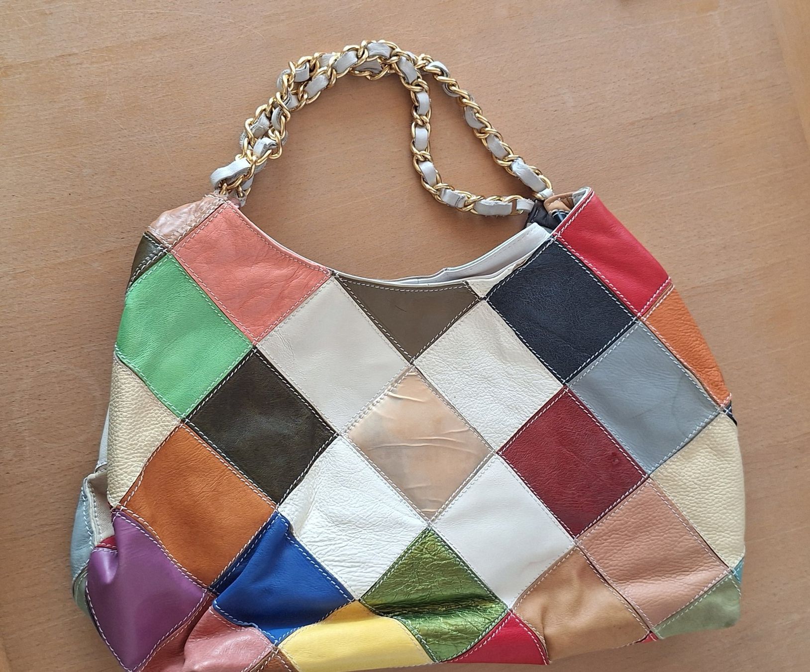 Borse da donna: Umhängetasche Schultertasche Design Patchwork bunt gross – Usato da Gurtnellen venduto da Rhino77 1