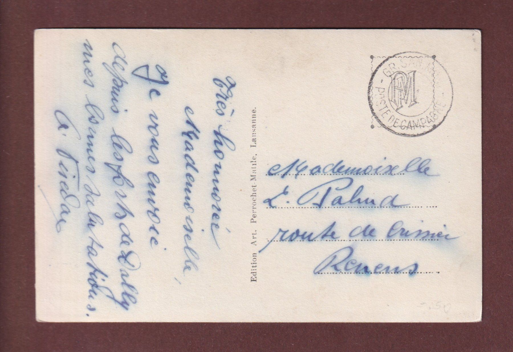 Cartoline postali: Les CHEVRES à MORCLES - Feldpost – Usato da Pully venduto da nicecards-shop 1