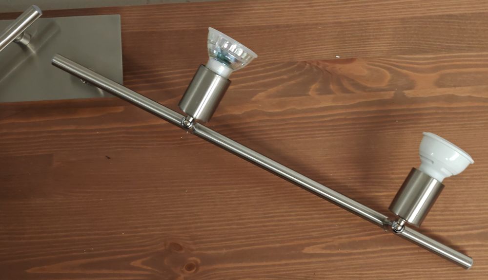 Lustres & lampes de plafonds: Wofi 4-flammig Deckenstrahler Edelstahl drehbar Spots – D'occasion à Rheinsulz par Dred 2