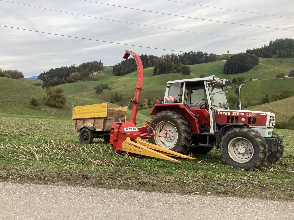 Pöttinger Trinciatrici: Pöttinger mex ok maishäcksler – Usato da Bigenthal venduto da xfighter27