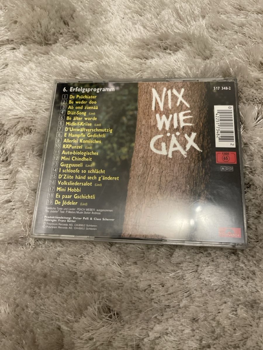 CDs: CD Peach Weber Nix wie Gäx  – Gebraucht aus Unterkulm von AnoliOccasion 2