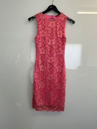 Cocktailkleid Spitzenkleid Etuikleid Gr S NEU