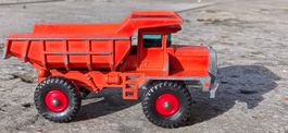 Matchbox Spielzeug Muldenkipper, orange, Metall, gebraucht