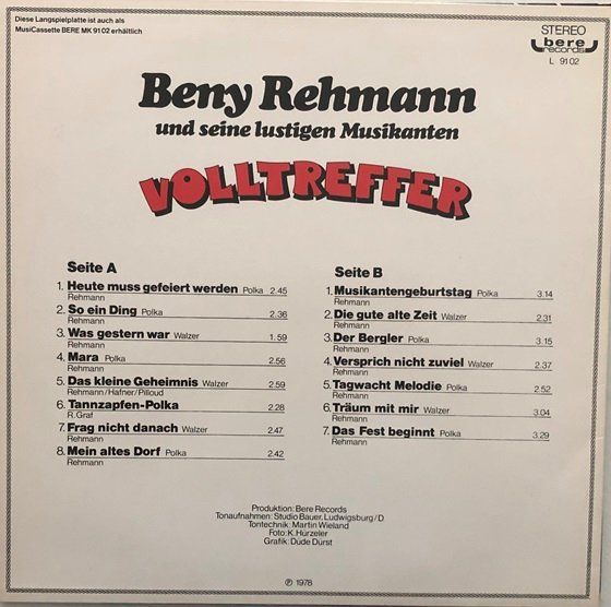 Schallplatten: 4x LPs Beny Rehmann – Gebraucht aus Grüningen von azulmarron 2