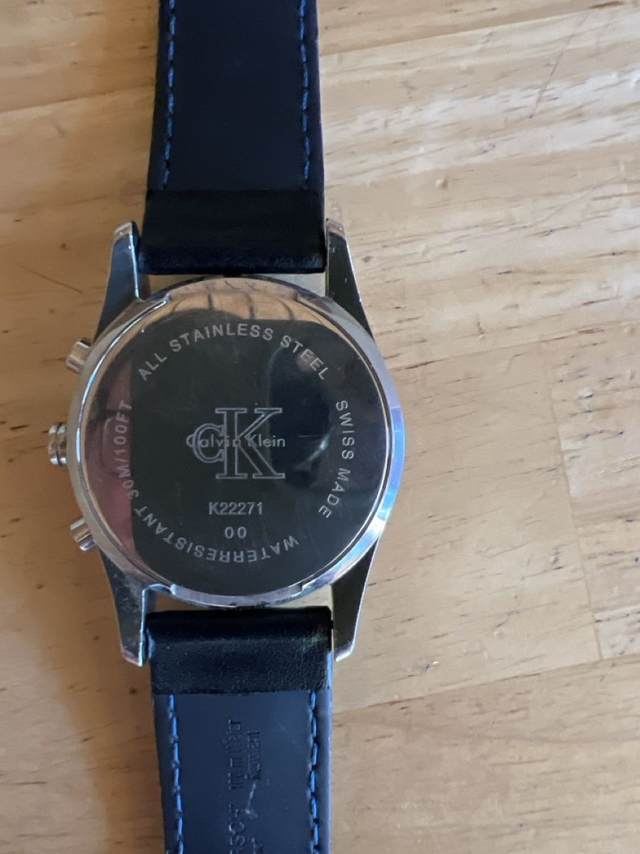Calvin Klein Orologi: Calvin Klein Chronograph Uhr Lederarmband – Usato da Zuchwil venduto da Commander0 2