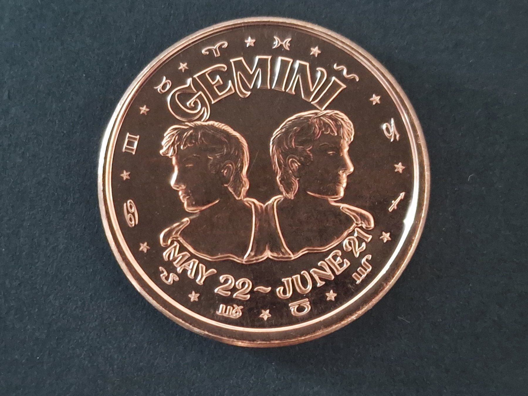 Medaglie: USA 1 Oz .999 Copper, Gemini – Usato da Bouveret venduto da psv01